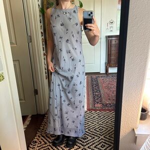 Vintage floral maxi dress